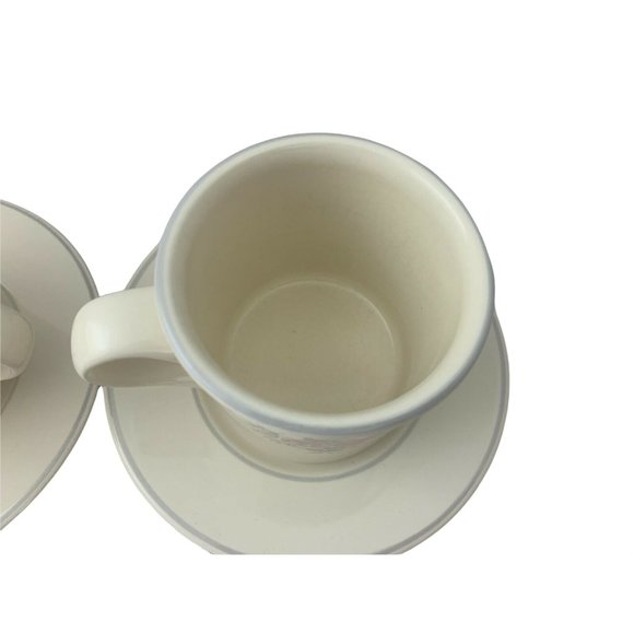 Pfaltzgraff Trousseau - Pair of Cups & Saucers - 3.25" Tall - Made in USA - Picture 4 of 8